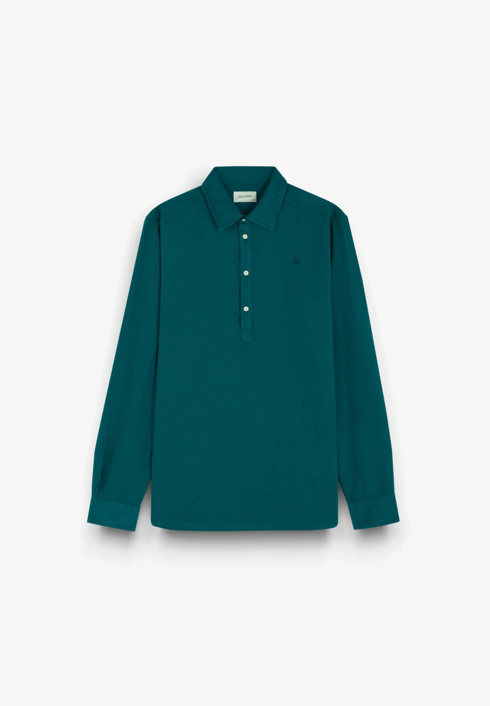 LINEN BLEND POLERA SHIRT