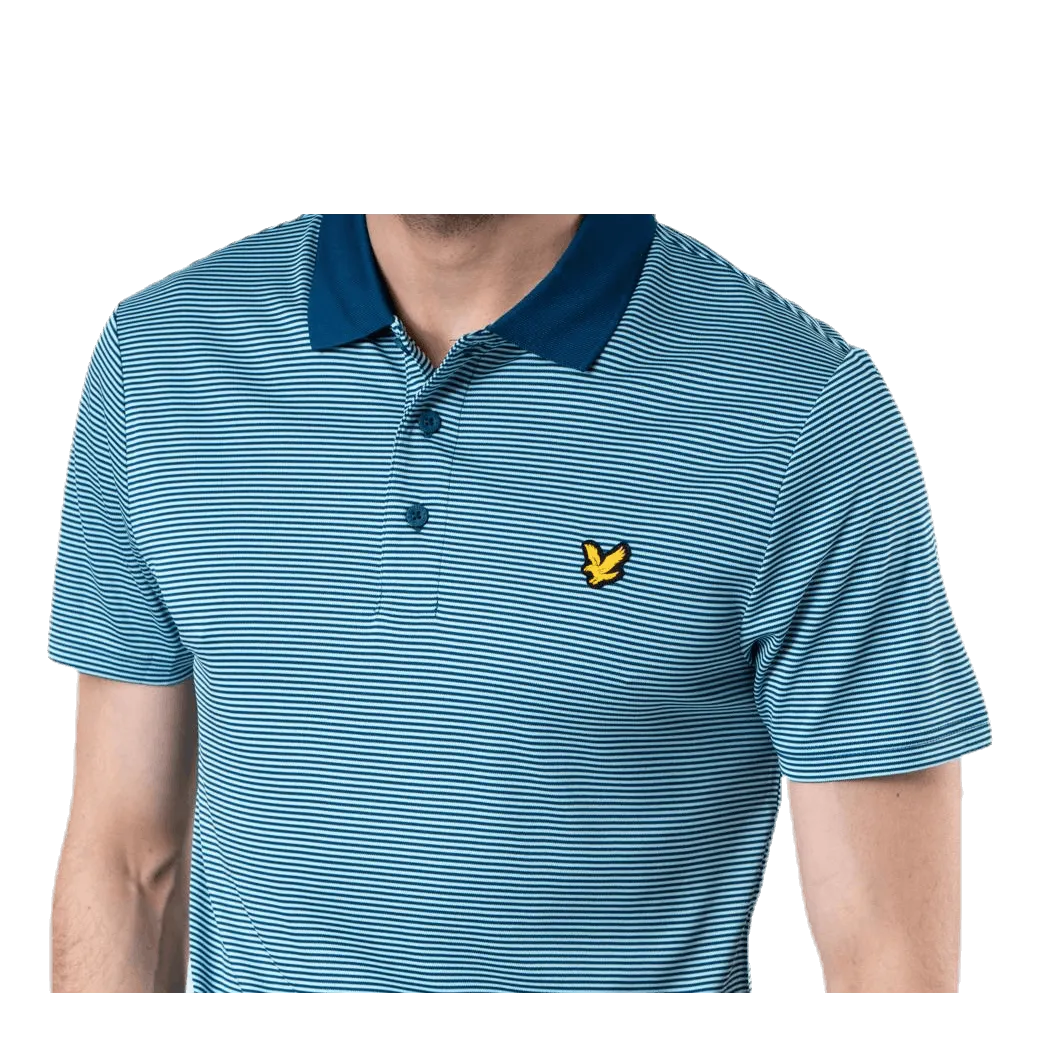 Lyle&scott Microstripe Polo Blue