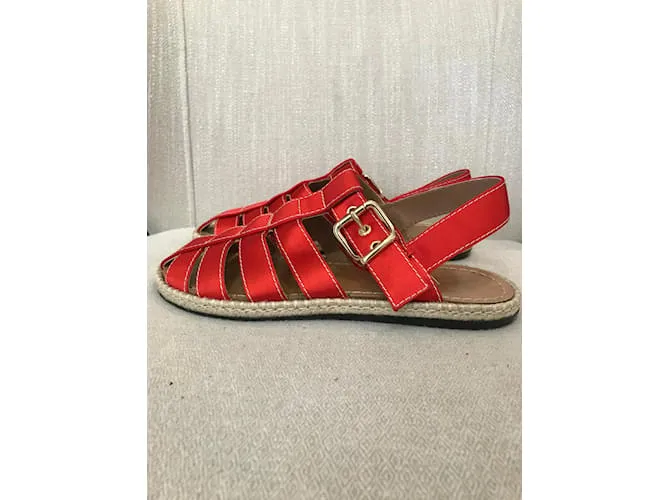 MARNI Sandalias T.UE 38 paño Roja 