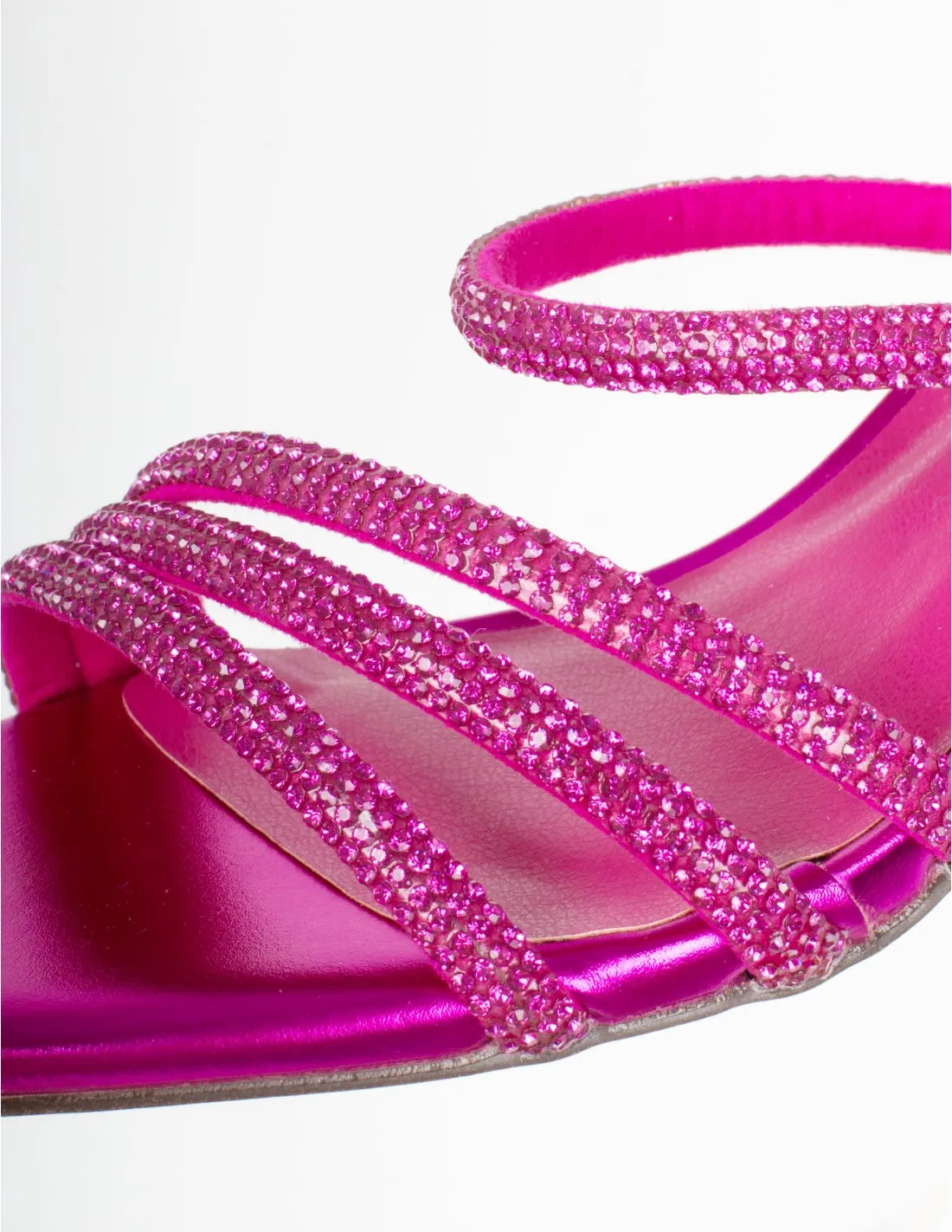 MENBUR Sandalias Fiesta Brillos Fucsia