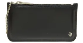 Monedero de cuero Cartier Negro 