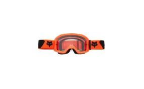 Máscara Fox Main Core Naranja Fluor Lente Transparente |31345-824|