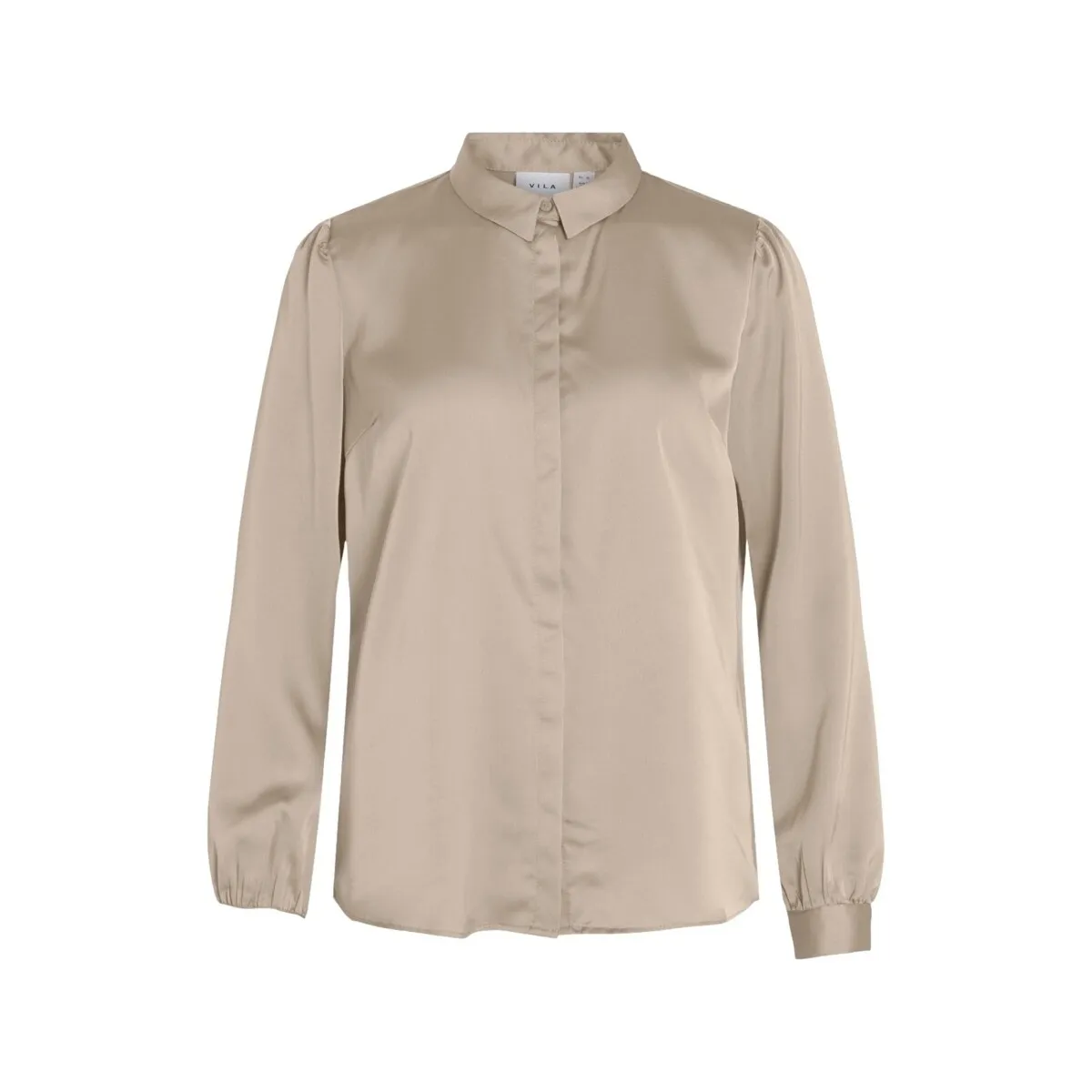 Noos Ellette Satin Shirt - Cement