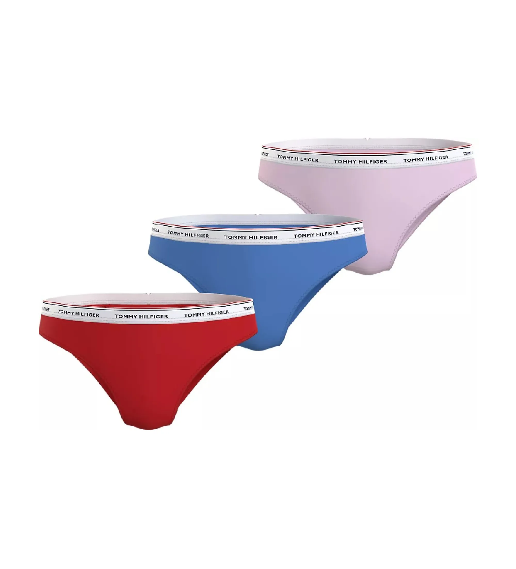 Pack 3 braguitas Premium Essential rojo, rosa, azul