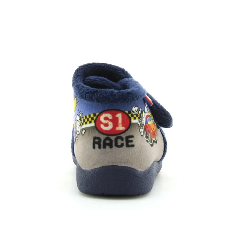 Pantuflas bebe Garzon Road Racing Azul