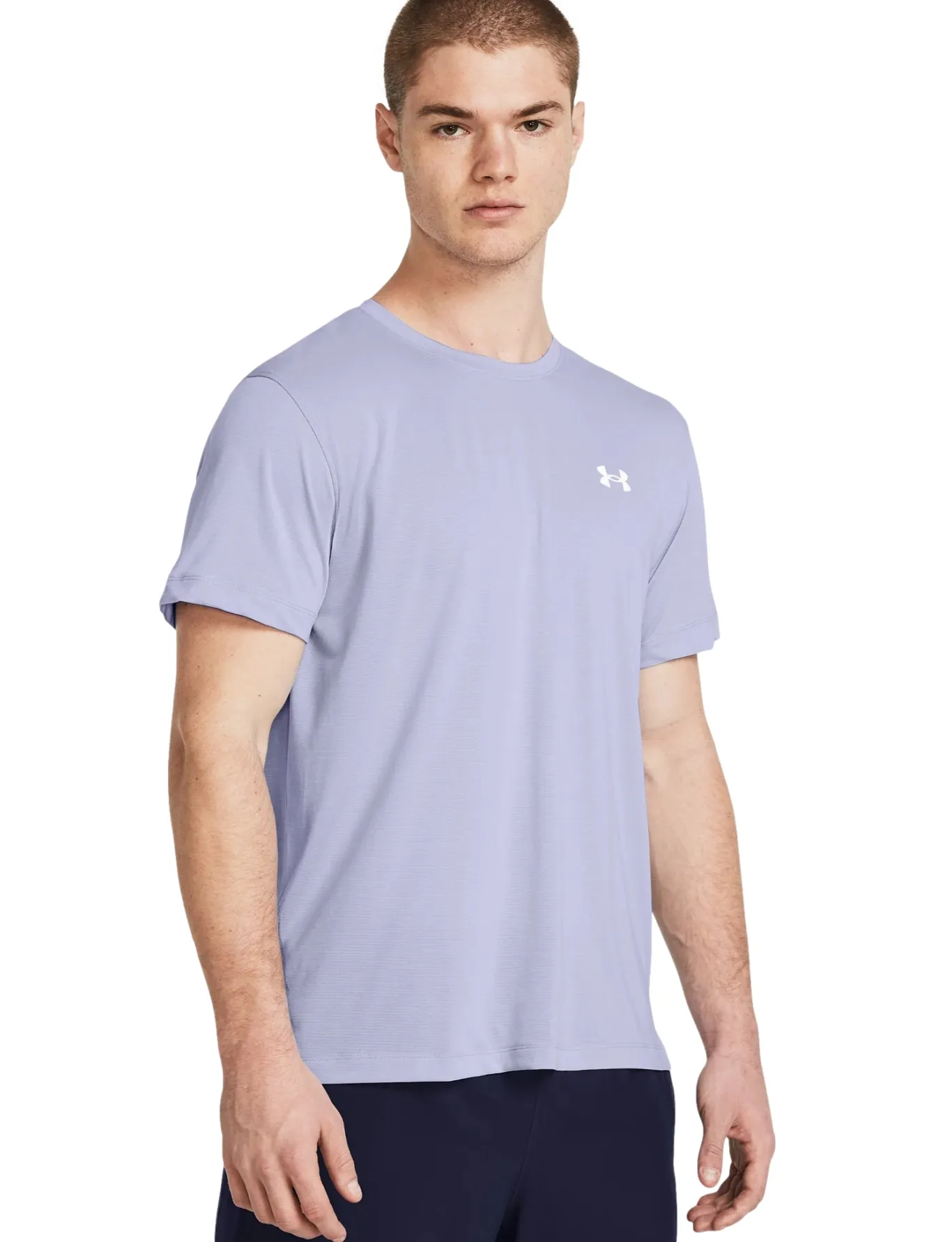 Playera Under Armour Launch Shortsleeve Lila Para Mujer