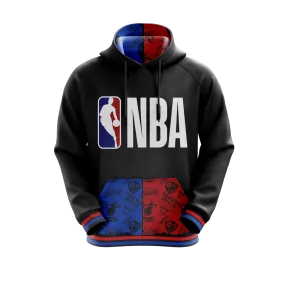 Polerón Básquetbol Niño NBA Logo Oficial NBA Negro