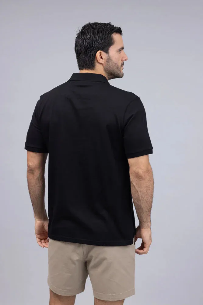 Polo Nautica Hombre Regular Fit Black