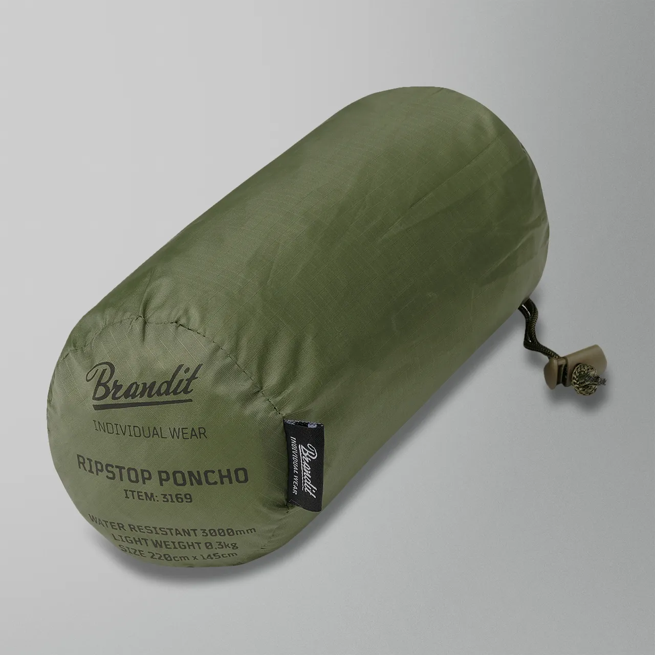 Poncho Impermeable Brandit Ripstop Verde