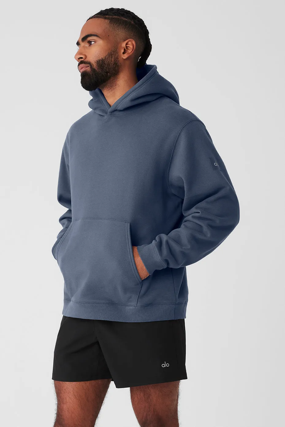 Renown Heavy Weight Hoodie - Bluestone