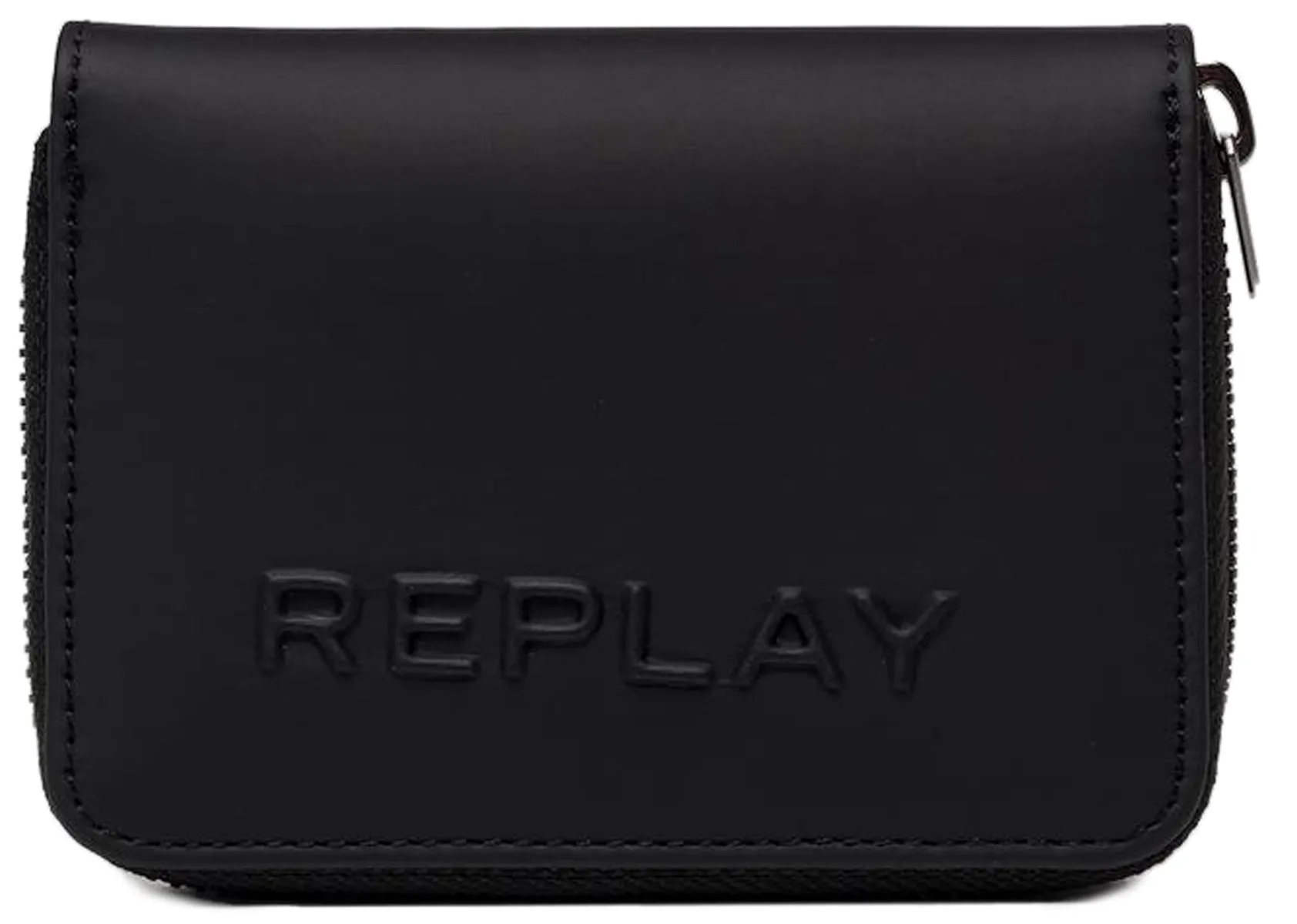 Replay FM5190.000 Cartera con cremallera para hombre en negro