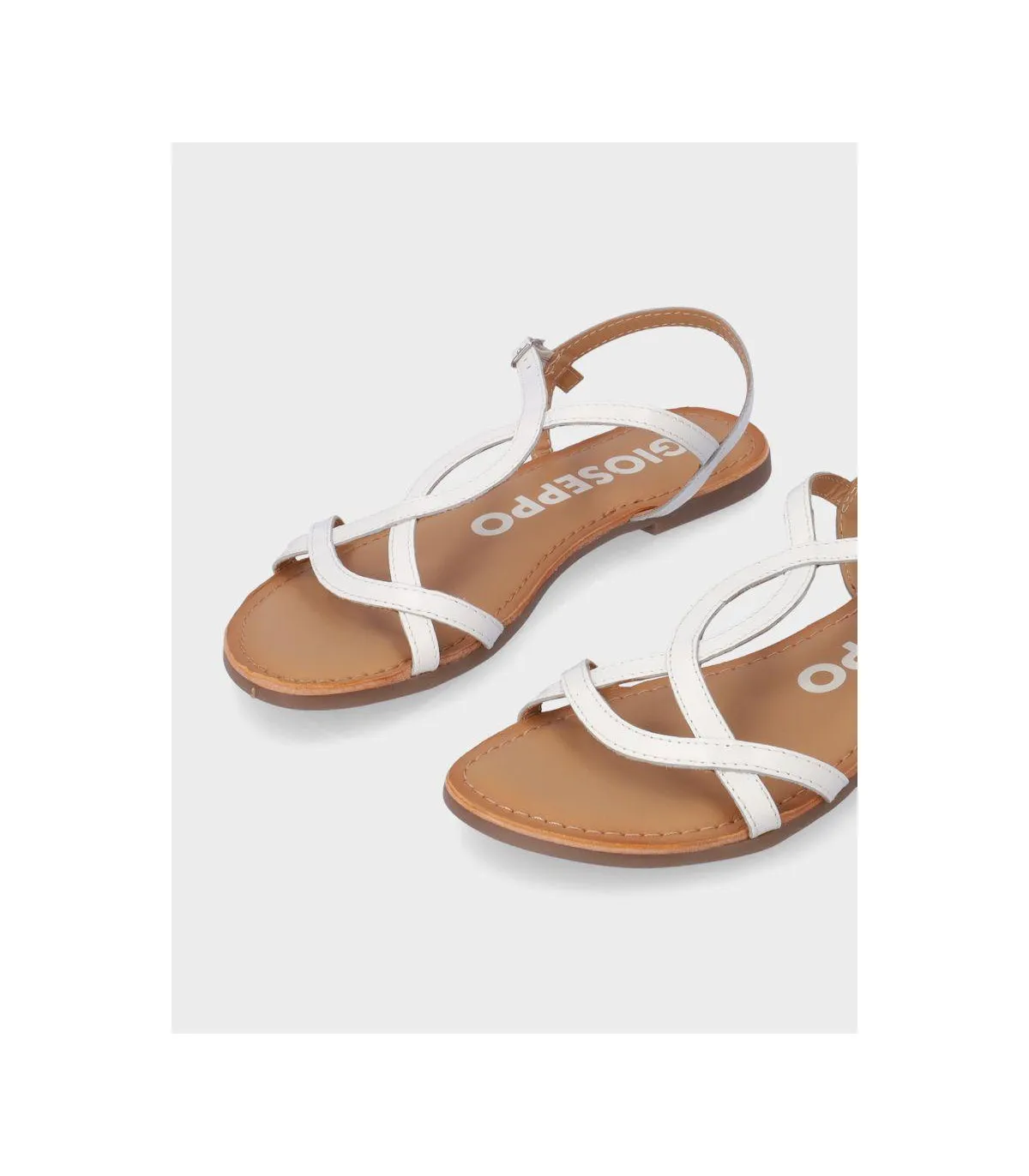 SANDALIA PLANA GIOSEPPO 69113-P BLANCO