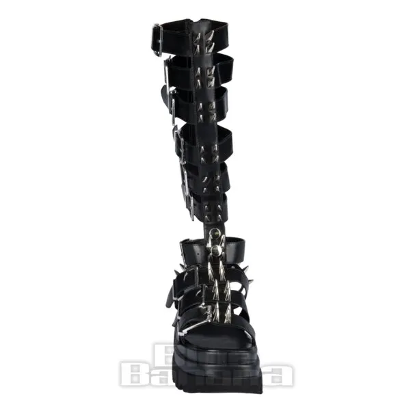 Sandalias Con Pinchos Altos Koi Mage Resistor (Negro)