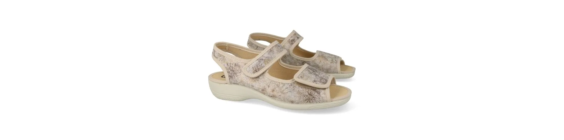 SANDALIAS CONFORT MUJER MAYOR MOD. LIRICA BEIGE