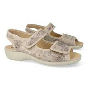 SANDALIAS CONFORT MUJER MAYOR MOD. LIRICA BEIGE