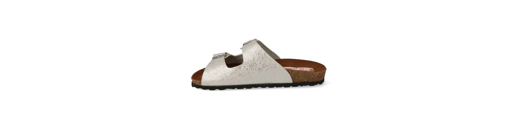 SANDALIAS HEBILLAS MUJER BIO PLATA MOD. EDNA PLA