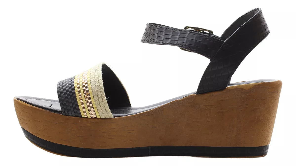 Sandalias Plataforma Dama Mujer Comodas Faja 310 Carg