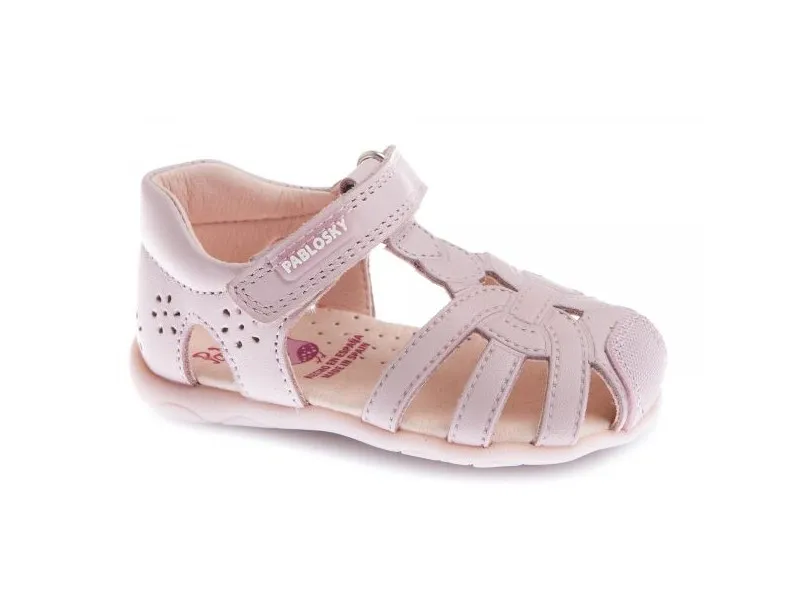 SANDALITA SEMICERRADA PRIMEROS PASOS 073275 PABLOSKY EN COLOR ROSA