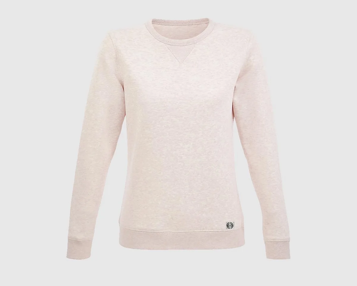 Sudadera cuello redondo clásica mujer 