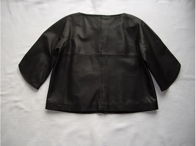 Thakoon Addition Chaqueta de cuero Negro 