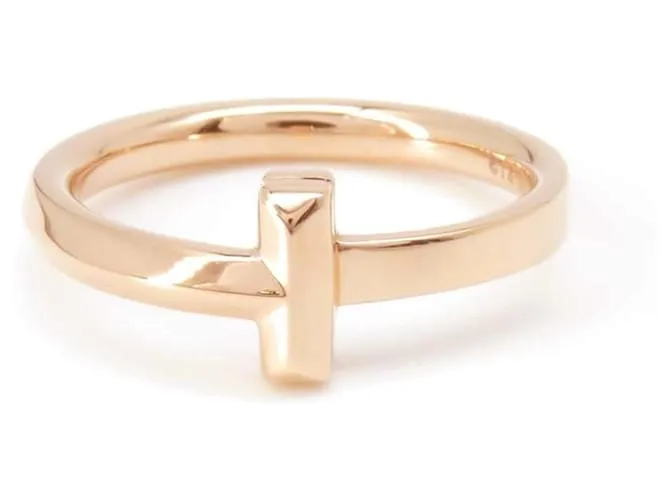 Tiffany & Co Anillo de oro rosa K18PG Tiffany T One 