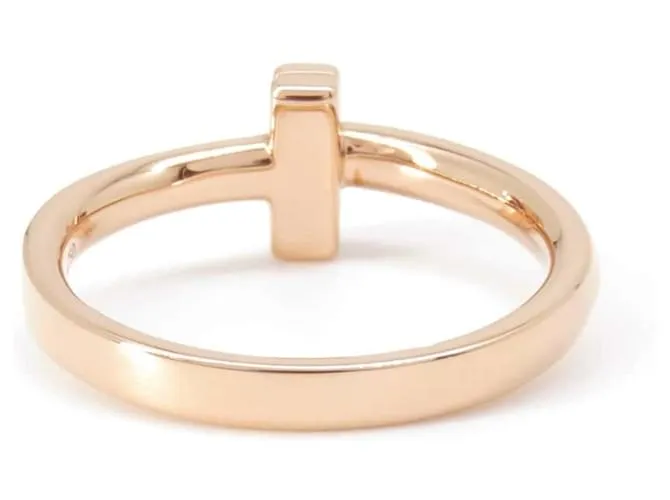 Tiffany & Co Anillo de oro rosa K18PG Tiffany T One 