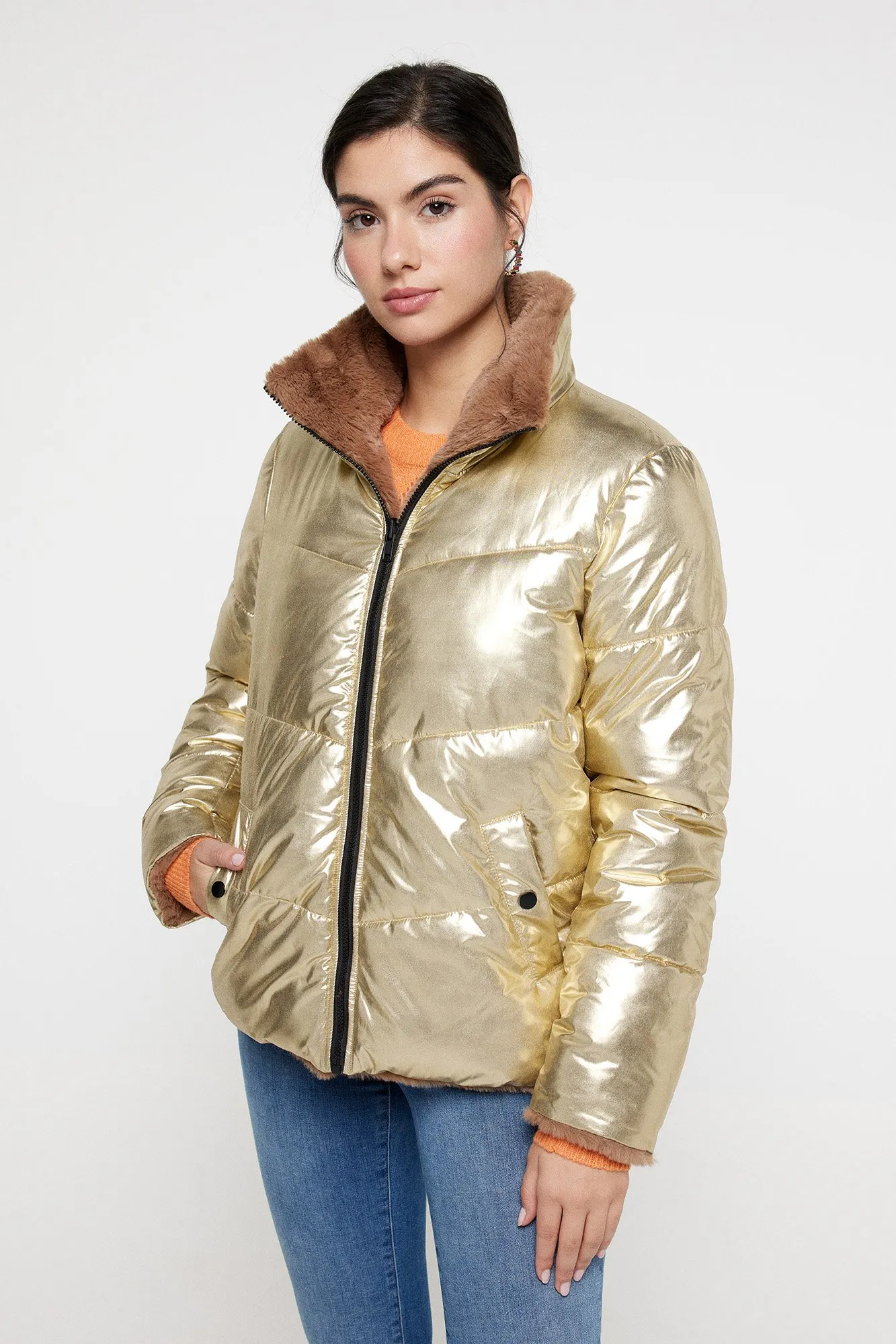 Vero Moda Chaqueta puffer acolchada reversible