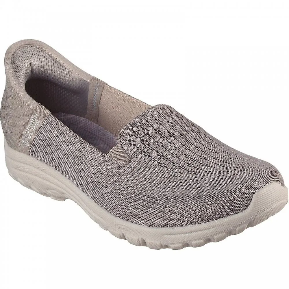 Women's Skechers Reggae Fest 2.0 - Guiding | Taupe | Womens Slip Ins Ballet Pump Shoes