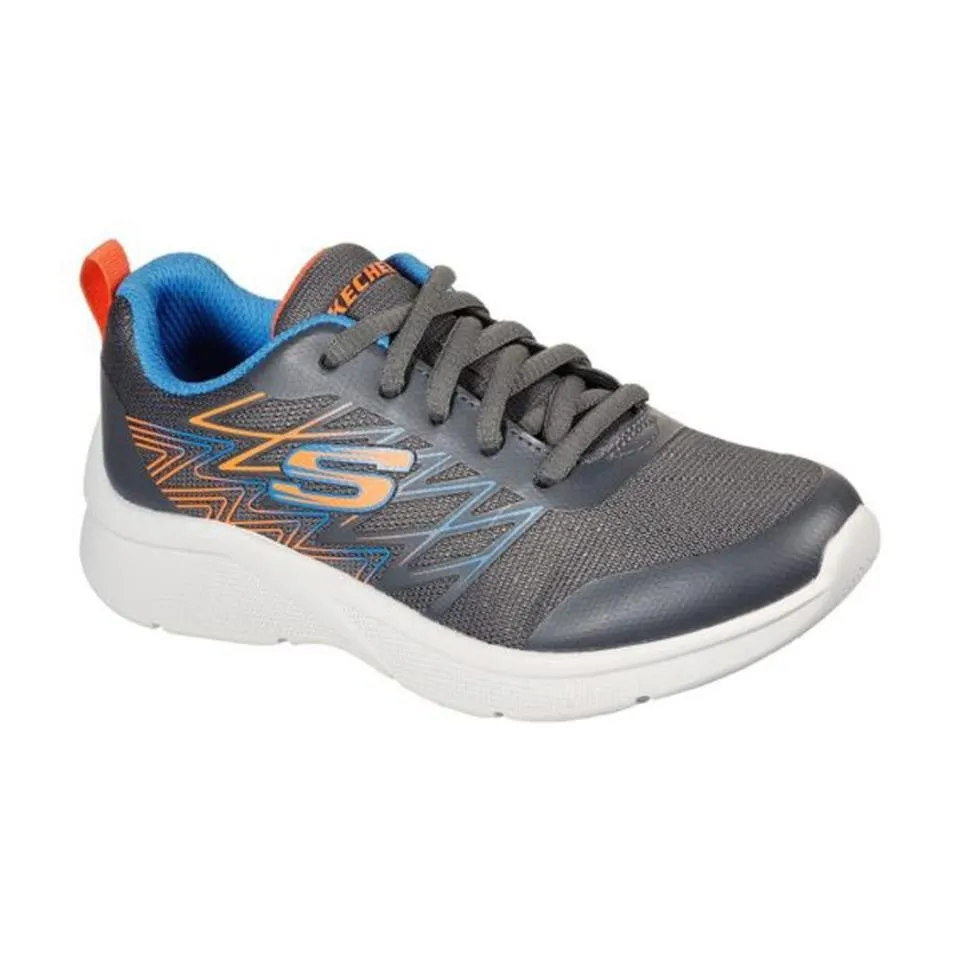 ZAPATILLA SKECHERS MICROSPEC- QUICK GRIS NARANJA